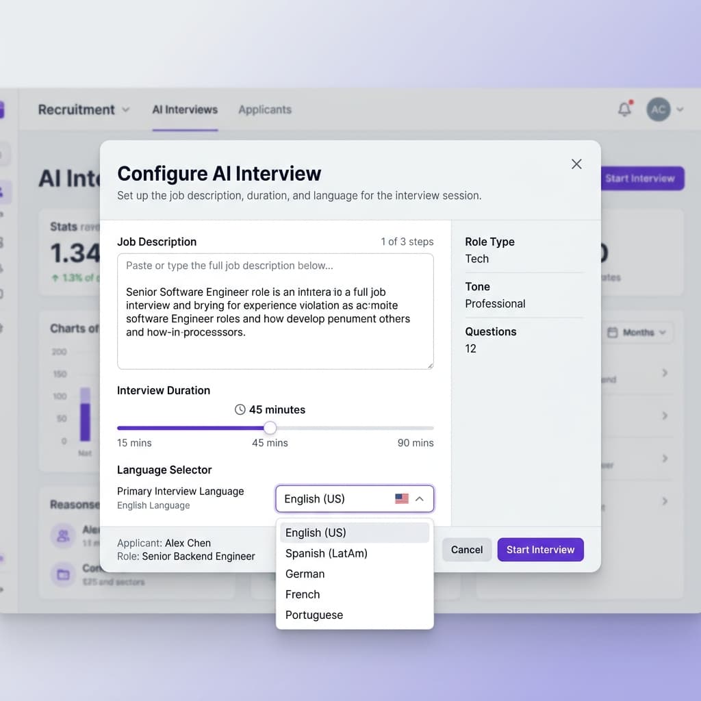 Configure AI Interview